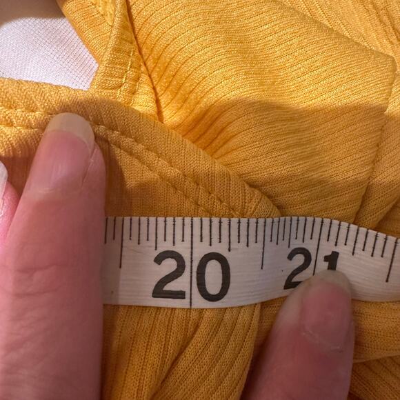 one piece swimsuit Size 3XL Boho Ruffle Flattering mustard yellow Swim Hot Tub - Picture 4 of 6